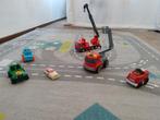 Verzameling van 6 plastic voertuigen oa Cars en brandweer, Kinderen en Baby's, Speelgoed | Speelgoedvoertuigen, Gebruikt, Ophalen of Verzenden