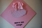 geboortebord hoera een jongen of meisje, Ophalen, Nieuw, Geboortebord