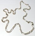 Koopje! Zilveren figaro ketting 80 cm/ 5,5 mm incl verzenden, Zo goed als nieuw, Zilver, Zilver, Verzenden