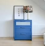 Blauwe brimnes ladekast, Huis en Inrichting, Kasten | Ladekasten, Ophalen, Gebruikt, 50 tot 100 cm, 3 of 4 laden