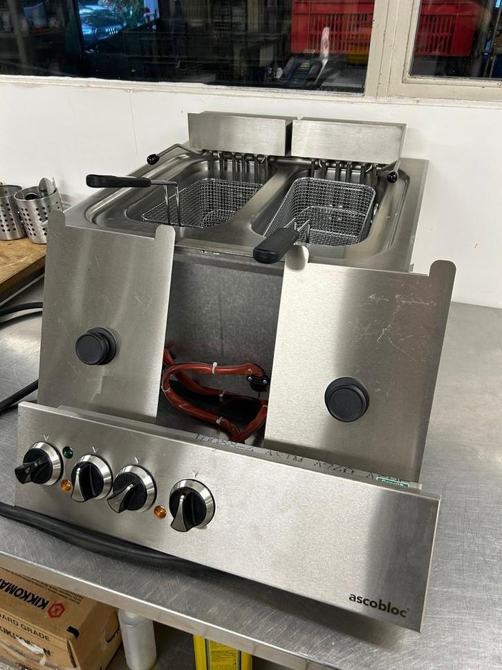 Ascobloc Inbouwfriteuse 2x8L - Professioneel, Zakelijke goederen, Horeca | Keukenapparatuur, Fornuis, Frituur en Grillen, Nieuw zonder verpakking