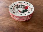 Mason's Christmas Village kerst 6 gebaksbordjes, Huis en Inrichting, Keuken | Servies, Ophalen of Verzenden, Zo goed als nieuw