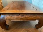 Mooie opium tafel te koop!, Teakhout, Zo goed als nieuw, 150 tot 200 cm, Minder dan 50 cm