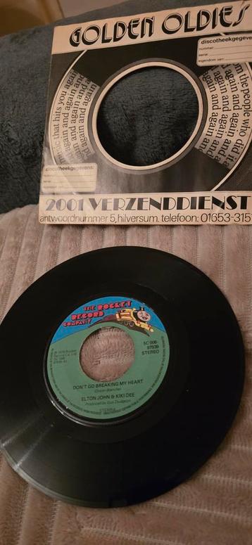 Single Elton John & Kiki Dee - Don't Go Breaking My Heart 7" beschikbaar voor biedingen