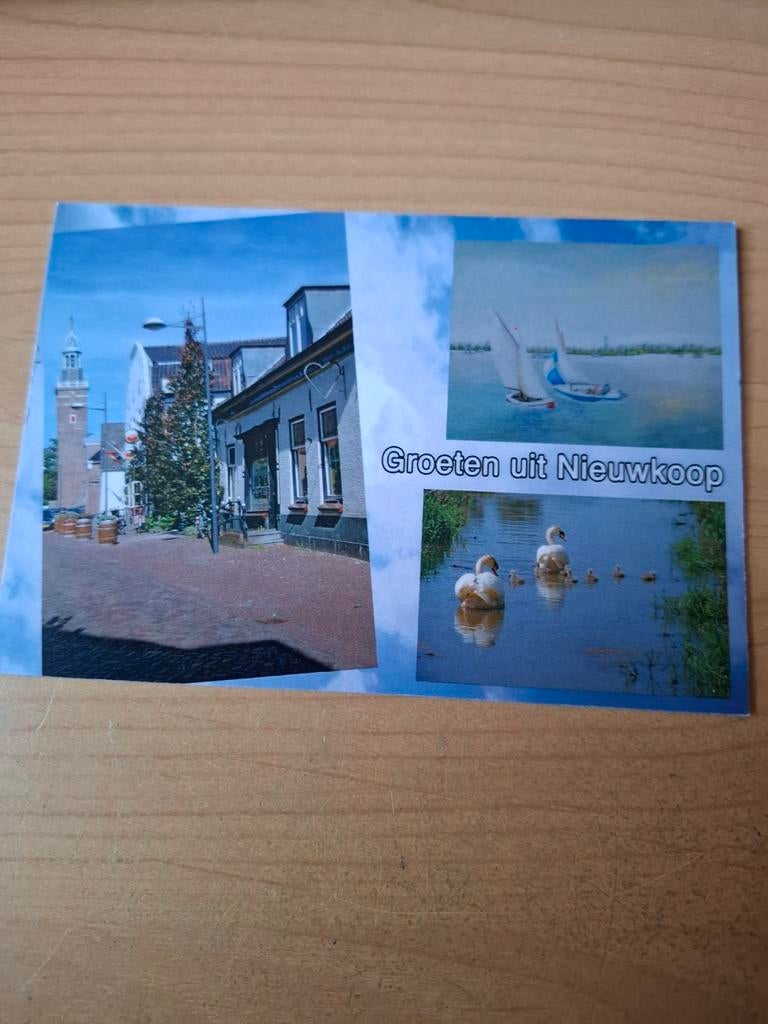 Ansichtkaart Nieuwkoop - Groeten uit Nieuwkoop, Ophalen of Verzenden, 1980 tot heden, Ongelopen, Zuid-Holland