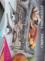 Steengrill "Family" Compleet, Ophalen, Zo goed als nieuw