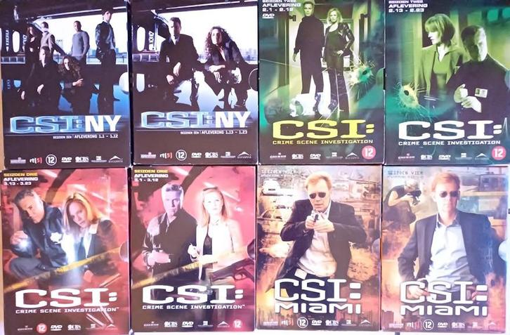 Crime scene inverstigation CSI S1-4, Cd's en Dvd's, Dvd's | Tv en Series, Gebruikt, Thriller, Boxset, Vanaf 12 jaar, Ophalen