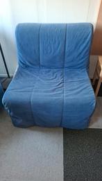 Compacte Slaapfauteuil IKEA Lycksele Lovas, Huis en Inrichting, Slaapkamer | Slaapbanken, Ophalen, Gebruikt, Eenpersoons, Blauw