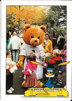 Ansichtkaart	Railrunner	Haas conducteur	Teddybeer, Verzamelen, Verzenden, 1980 tot heden, Gelopen, Voertuig