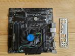 mATX Z370M D3H moederbord +  i3 8100 CPU + 16 GB, Computers en Software, Moederborden, Ophalen, Gebruikt, LGA 1151, DDR4