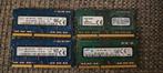 4x 4GB DDR3 Laptop Geheugen - Hynix, Kingston, Samsung, Computers en Software, RAM geheugen, Ophalen, Gebruikt, DDR3, Laptop