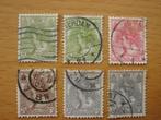 Koningin Wilhelmina Bontkraag 6x NVPH 57, 60, 61 en 62 , Postzegels en Munten, Postzegels | Nederland, Ophalen of Verzenden, T/m 1940