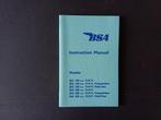 BSA Instruction Manual Instructieboekje NIEUWSTAAT, Ophalen of Verzenden, Overige merken