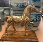 Beeld koper brass messing Hollywood Regency beeld van paard., Ophalen of Verzenden