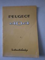 Handleiding instructieboekje Peugeot 404, Ophalen of Verzenden