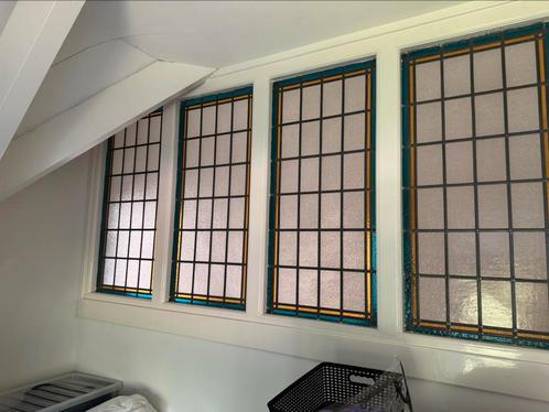 Glas in lood panelen, Doe-het-zelf en Verbouw, Glas en Ramen, Zo goed als nieuw, 160 cm of meer, Glas in lood, Ophalen