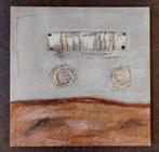 2 mooie olieverf schilderijen, vierkant, Antiek en Kunst, Kunst | Schilderijen | Abstract, Ophalen