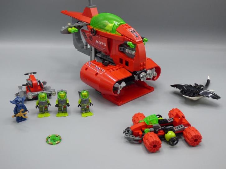 lego Atlantis 8075 Neptune Carrier met boekje, Kinderen en Baby's, Speelgoed | Duplo en Lego, Gebruikt, Lego, Complete set, Ophalen of Verzenden