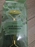 Jade Roller Massager met dubbele koppen., Ophalen of Verzenden, Nieuw, Gehele gezicht