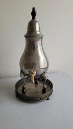 Tinnen kraantjespot met gerepareerde poot, Antiek en Kunst, Ophalen