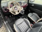 Fiat 500C 1.2 Lounge Cabrio | Apple Car Play | Leer, Auto's, Fiat, Te koop, Zilver of Grijs, Geïmporteerd, 500C