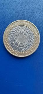 Munt Engeland 2 pounds, Postzegels en Munten, Verzenden, Overige landen, Losse munt