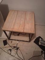 Steigerhouten bijzettafeltjes /salontafels , 3 stuks 50x50 c, Ophalen of Verzenden, Zo goed als nieuw