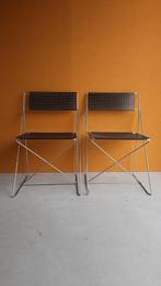 Set van 2 Niels Jørgen Haugesen stoelen, vintage design, Gebruikt, Vintage, Ophalen of Verzenden, Nvt