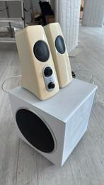 Logitech speakers 2.1 subwoofer (kleur wit), Computers en Software, Pc speakers, Ophalen of Verzenden, Gebruikt