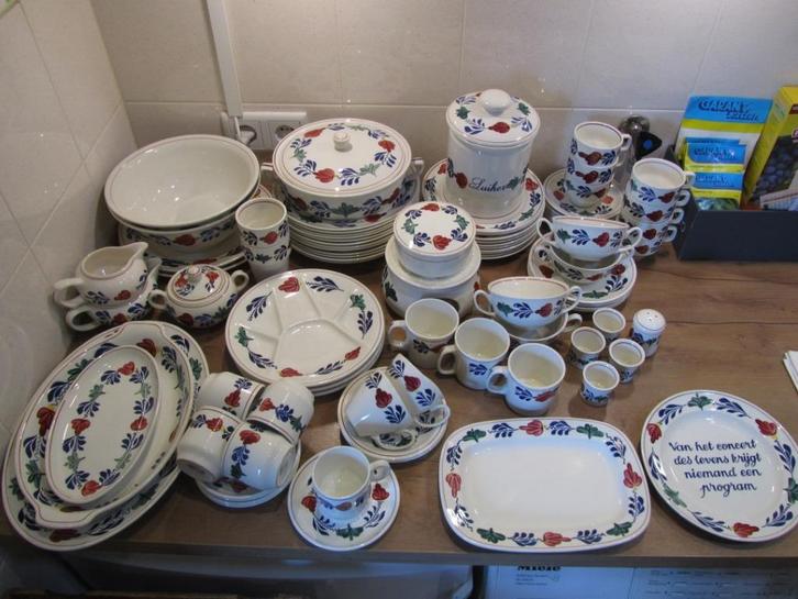 Boerenbont Boch België serviesdelen boerenbond boerebont, Huis en Inrichting, Keuken | Servies, Zo goed als nieuw, Overige typen
