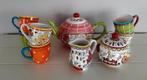 Blond Amsterdam theepot, melkkan, suikerpot en 6 kopjes, Huis en Inrichting, Keuken | Servies, Ophalen, Blond Amsterdam, Overige typen