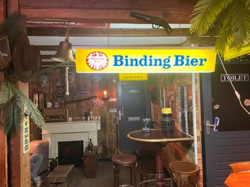 Binding Bier *Vintage Reclame Lamp *Kroeg *Cafe *Mancave beschikbaar voor biedingen