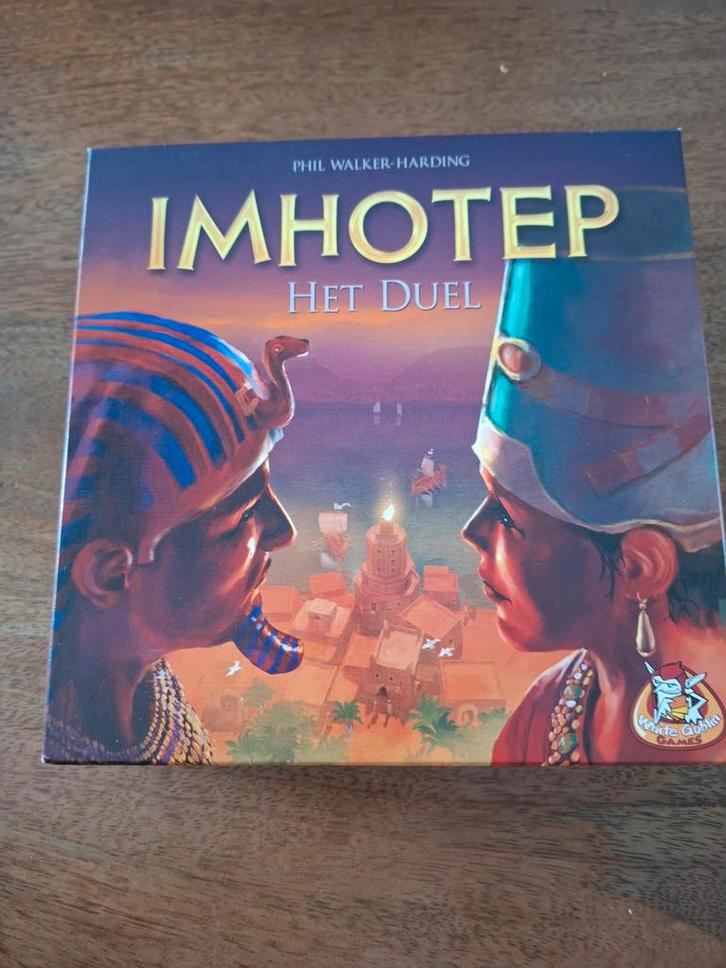 Imhotep: Het Duel - Strategisch Bordspel, Hobby en Vrije tijd, Gezelschapsspellen | Bordspellen, Zo goed als nieuw, Een of twee spelers