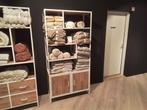 Opbergkast Breeze - Brown/Metaal Wit, Ophalen