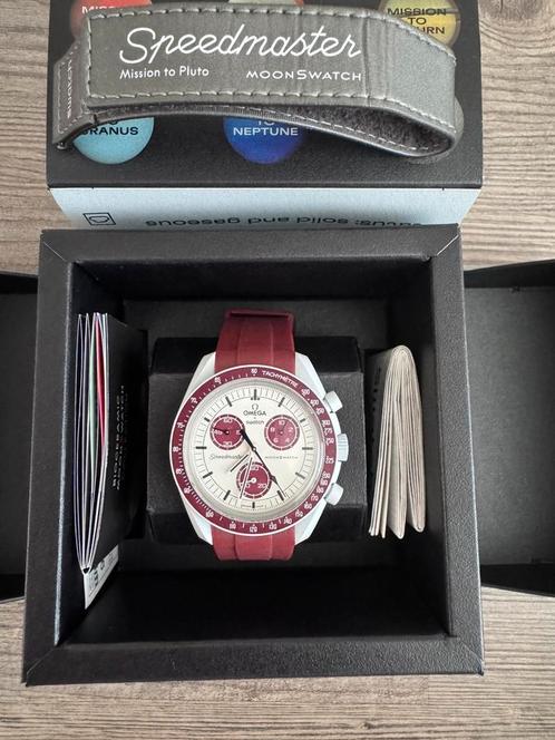 Omega Speedmaster Moonswatch Pluto., Sieraden, Tassen en Uiterlijk, Horloges | Heren, Zo goed als nieuw, Omega, Staal, Ophalen of Verzenden