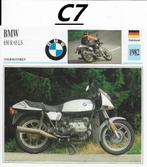 C7 motorkaart bmw 650 r 65 ls ( 1982 ), Ophalen of Verzenden, Zo goed als nieuw, Auto's