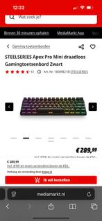 Apex Pro Mini Wireless - Nieuwstaat!, Computers en Software, Toetsenborden, Gaming toetsenbord, Ophalen of Verzenden, Zo goed als nieuw