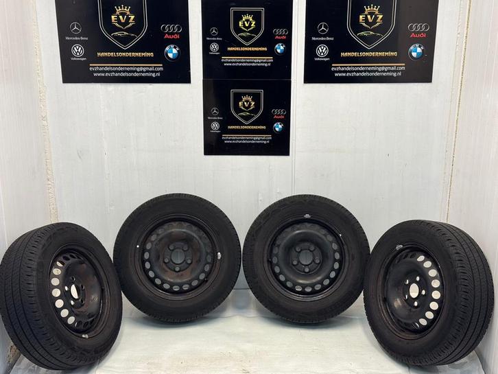 VW Transporter T6 banden met velgen 215/65R16C5,50 /6 mm, Auto-onderdelen, Banden en Velgen, Banden en Velgen, Zomerbanden, 16 inch