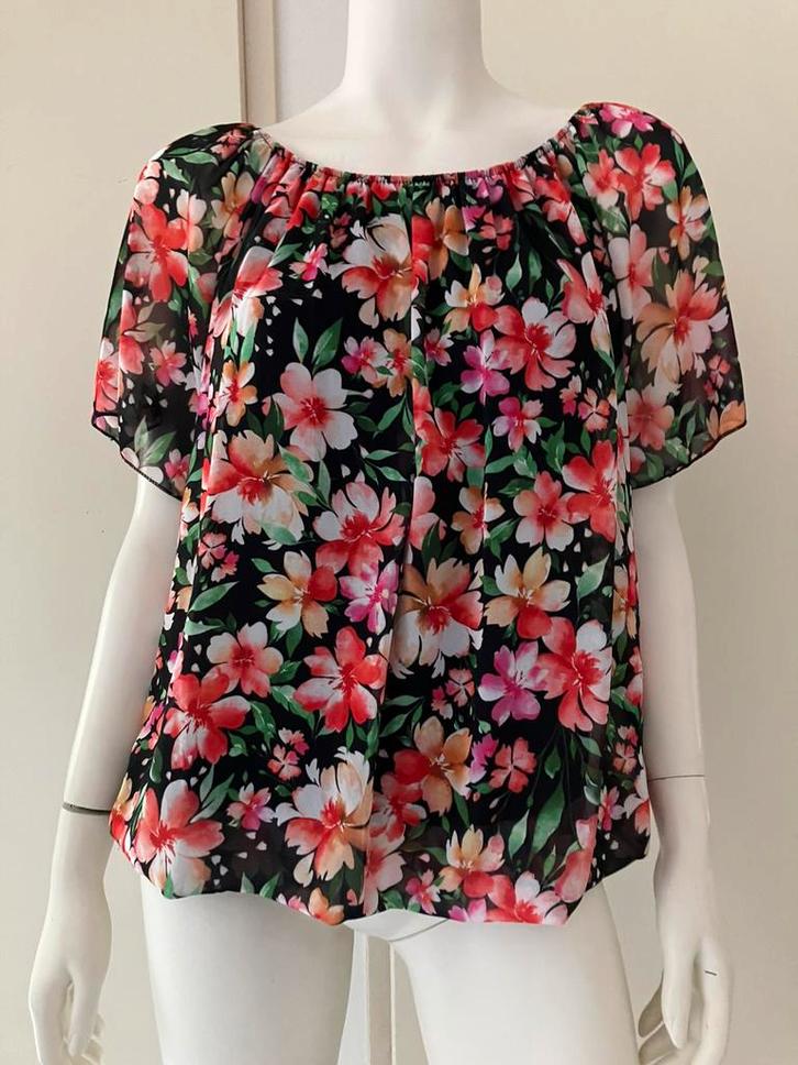 Fleurige tuniek maat 38/40, Kleding | Dames, Blouses en Tunieken, Gedragen, Maat 38/40 (M), Ophalen of Verzenden