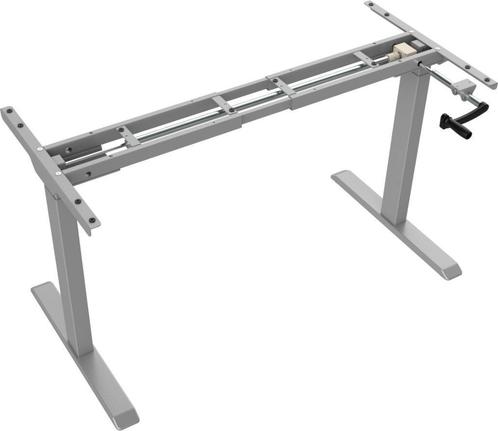 hoog-laag bureau zit-sta bureau 140x80 cm – grijs frame, Huis en Inrichting, Bureaus, Nieuw, Bureau, Ophalen of Verzenden