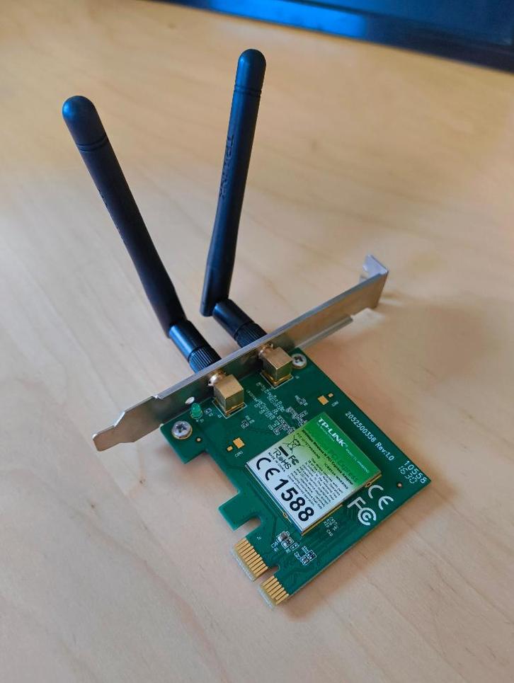 TP Link TL-WN881ND 300Mbps PCIE WiFi adapter, Computers en Software, Netwerkkaarten, Zo goed als nieuw, Intern, Ophalen