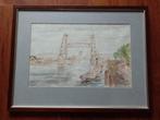 Schilderij J.P. Molenaar De Hefbrug Rotterdam, Ophalen