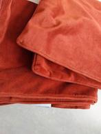 Kussenhoezen 4x velvet terra cotta/roest NU 2,50, Huis en Inrichting, Woonaccessoires | Plaids en Woondekens, Ophalen, Zo goed als nieuw