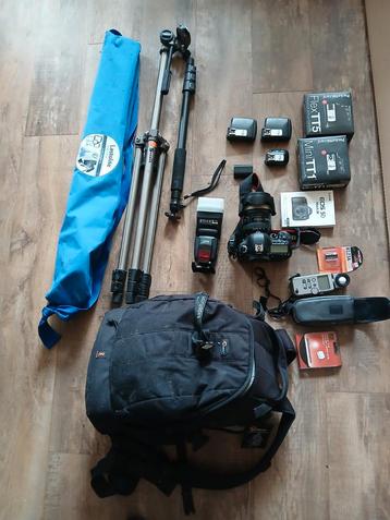 Foto apparat kit and with backpack beschikbaar voor biedingen