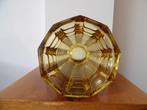 Art Deco Franse relief Vaas, amber, Ophalen of Verzenden