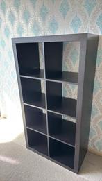 Ikea Kallax kast 8 vakken zwart, Ophalen, Met plank(en), Kunststof, Gebruikt