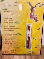 Schilderij met poster erik van os, Ophalen, Zo goed als nieuw