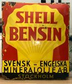 Shell Bensin Emaille reclamebord - Jaren 20 - 69x58cm, Antiek en Kunst, Ophalen of Verzenden