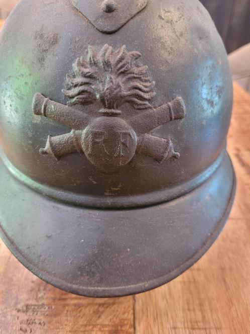 Originele Franse Adrian helm 1915, Verzamelen, Militaria | Algemeen, Landmacht, Helm of Baret, Overige gebieden, Verzenden