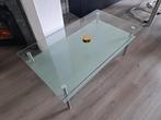 Glazen salontafel, Ophalen, Gebruikt, 100 tot 150 cm, 50 tot 100 cm